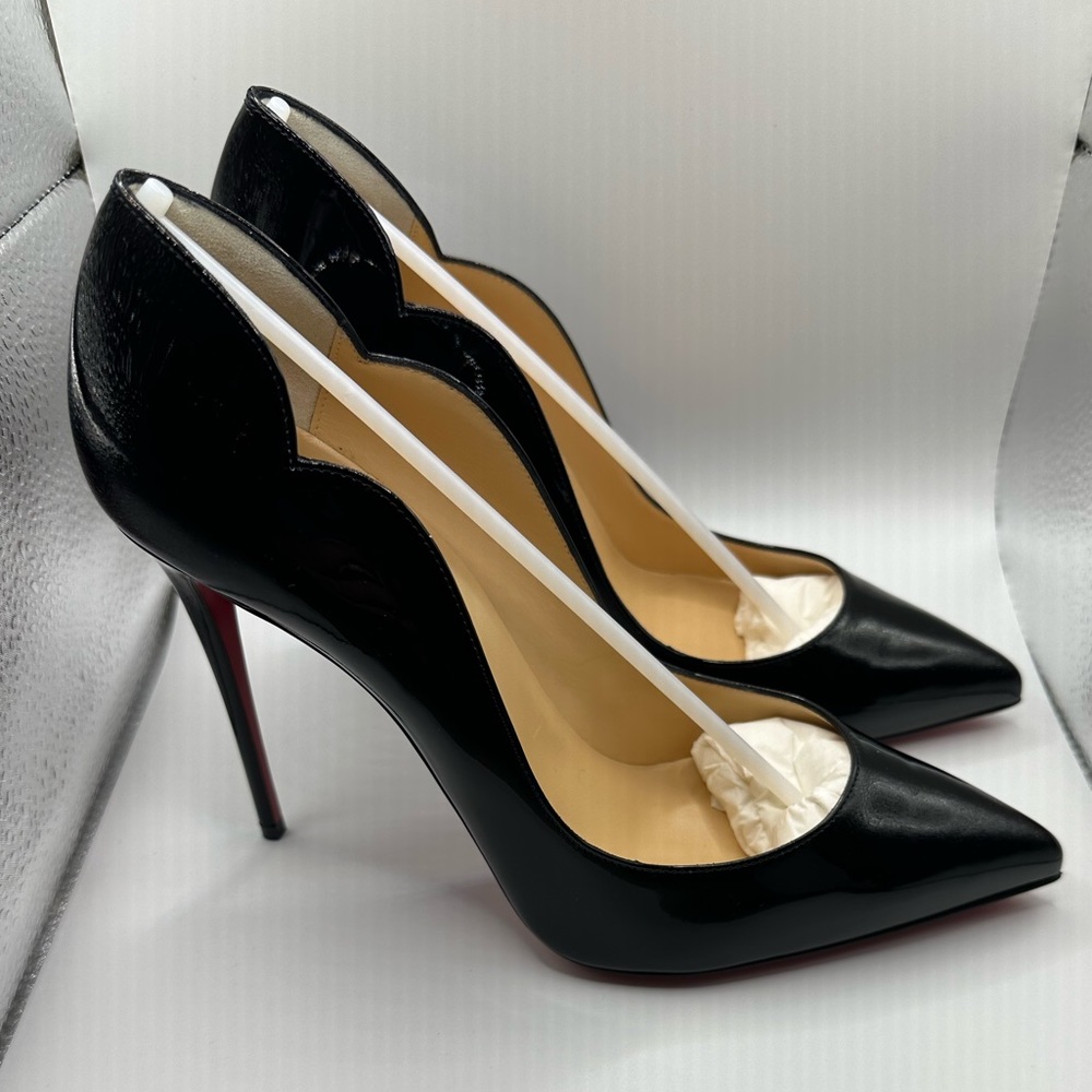 Brand New Black Louboutin Hot Chick 100 mm Original Box Authentic
